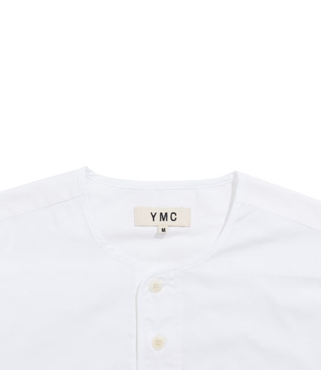 YMC Stripe SS Surf Shirt White/Green