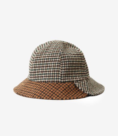 BEAMS Cut Brim Hat Brown