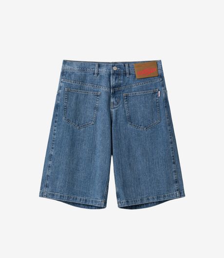 SSSTUFFF Reversed Denim Shorts Blue
