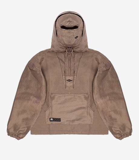 Umbro Masked Check Anorak Beige Black