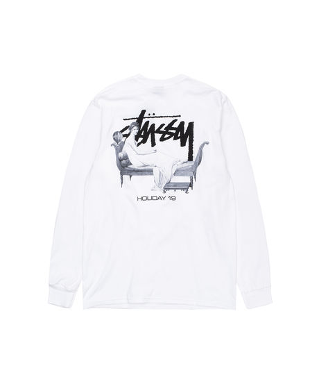 Stussy Lounge Longsleeve Tee White