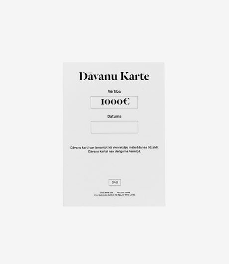 itk Gift Card €1000