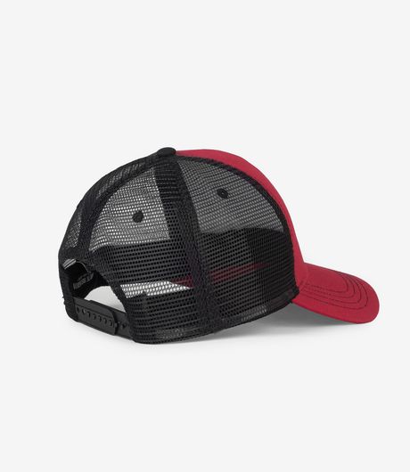 True Religion Crystal Logo Trucker Hat Red/Jet Black