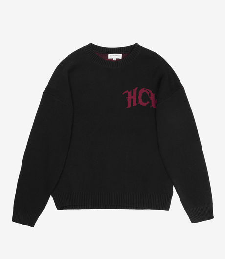 Heaven Can Wait Logo Knit Black/Red