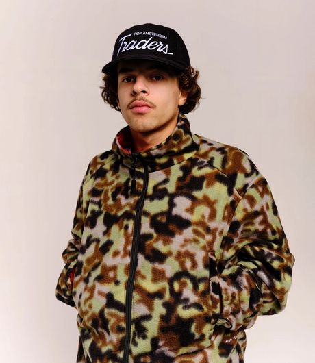 POP Trading Company Adam Reversible Jacket Goji Berry
