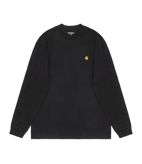Carhartt WIP L/S Chase T-Shirt Black/Gold