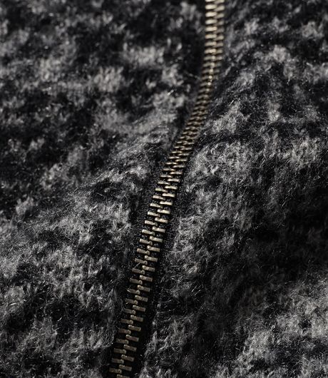 BEAMS 7G Gradation Zip Cardigan Black