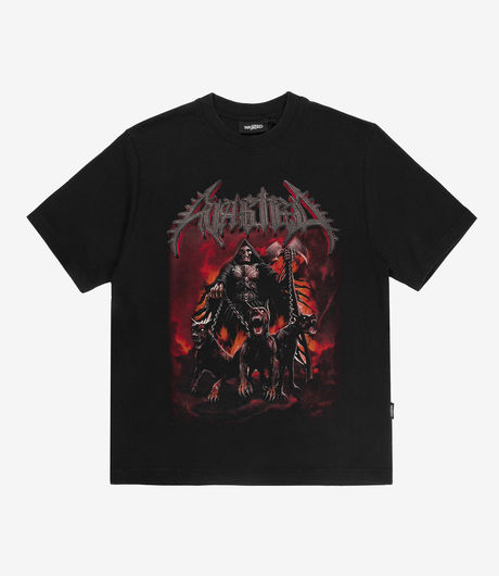 Wasted Paris T-shirt Cerbere Faded Black