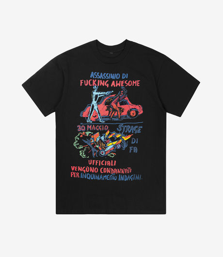 Fucking Awesome Car Explosion Tee Black