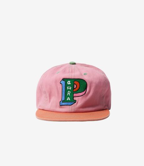 by Parra Slanted P 6 Panel Hat Pink