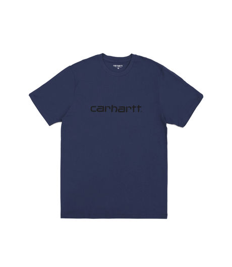 Carhartt S/S Script T-Shirt Sapphire/Black