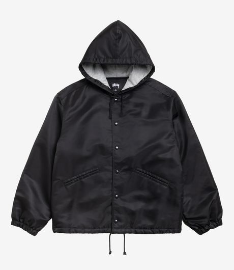 Stussy Hooded Coaches Jacket Black
