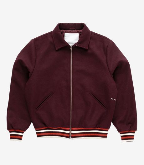 POP Trading Company Varsity Jacket Fudge