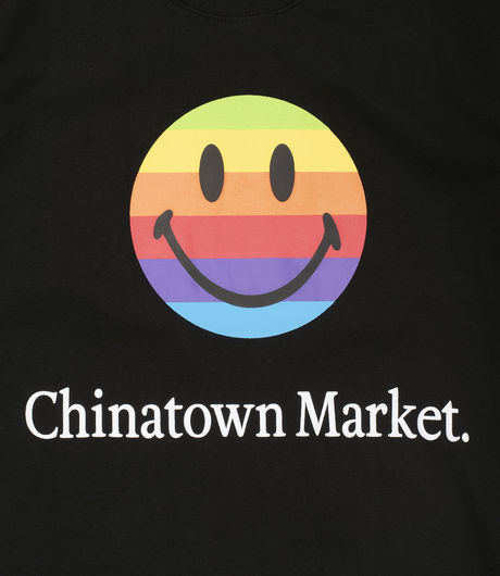 Chinatown Market Smiley Apple T-Shirt Black