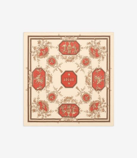 Drôle de Monsieur Le Foulard Patineur Orange