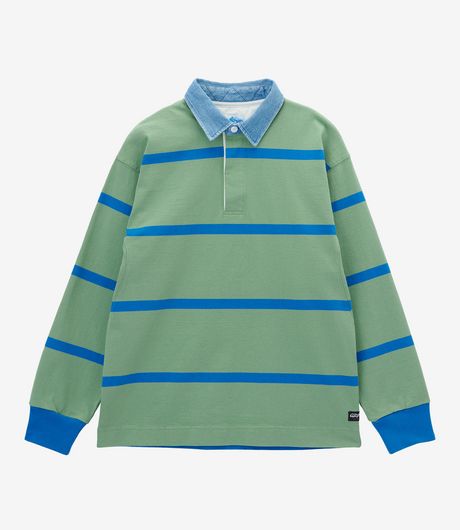 Gramicci Langdon Rugby Shirt Olive/Blue