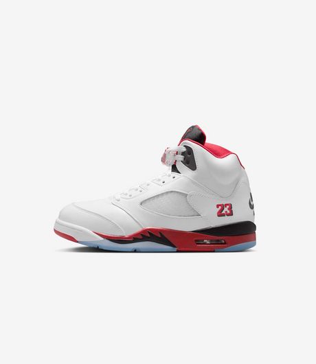 Air Jordan 5 Retro OG White/Fire Red/Black