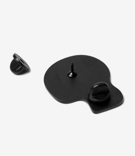 by Parra Skulled Enamel Pin White