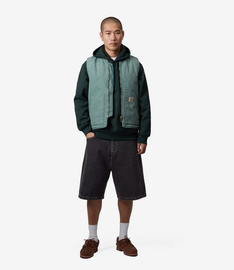 Carhartt WIP Brandon Short Smith Denim Black Stone Wash