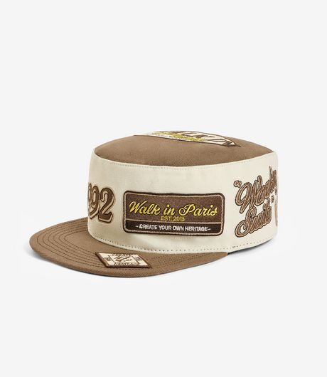 Walk In Paris Courier Patch Cap Beige