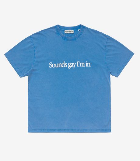 Carne Bollente Simply Sounds Gay T-Shirt Off-Blue