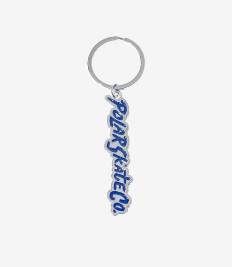 Polar Skate Co Surf Logo Keychain Blue