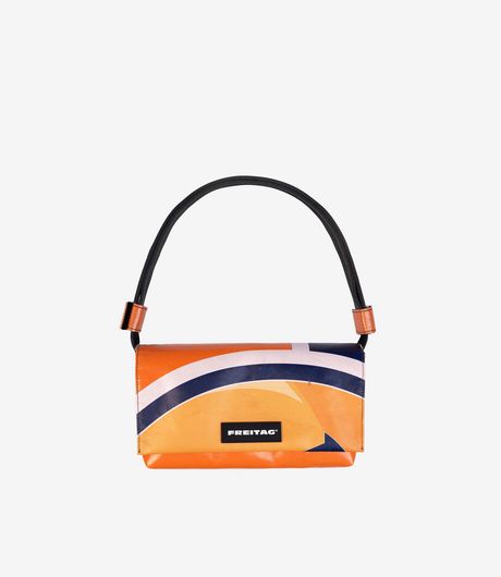 Freitag F171 Laura Small Shoulder Bag Orange/White/Navy