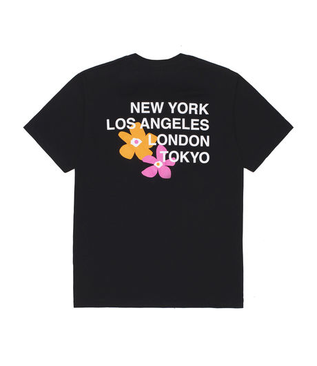 Stussy City Flowers Tee Black
