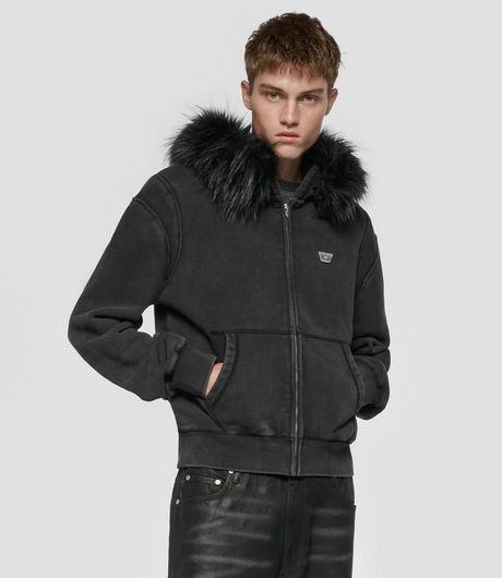 MISBHV Star Teddy Fur Hoodie Black