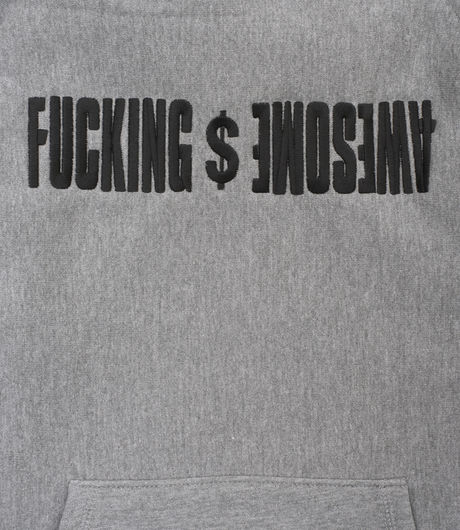 Fucking Awesome GDP Embroidered Hoodie Grey Heather