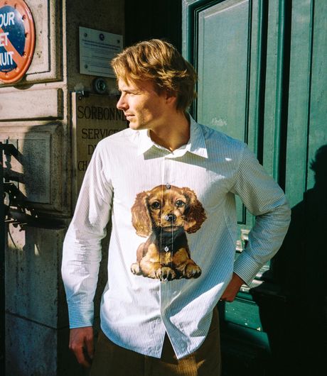 The Loose Company Puppy Shirt White