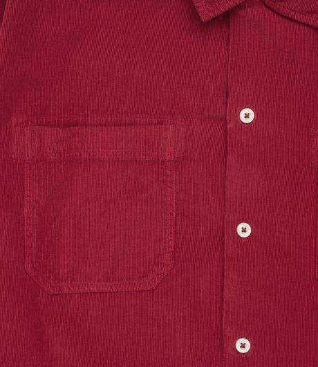 Universal Works Garage Shirt II Super Fine Cord Red