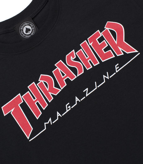Thrasher Outlined T-Shirt Black