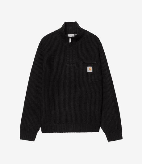 Carhartt WIP Detroit Half Zip Sweater Black