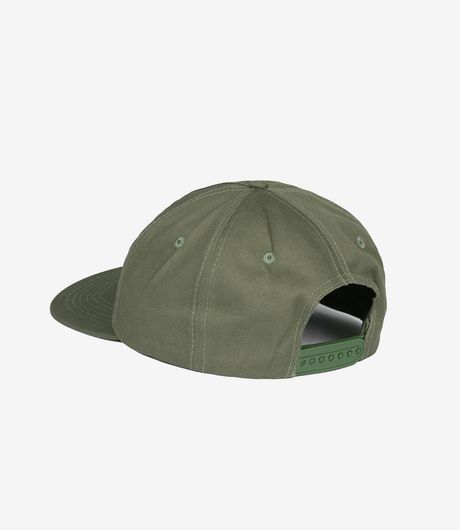 Museum of Peace and Quiet Wordmark 5 Panel Cap Olive