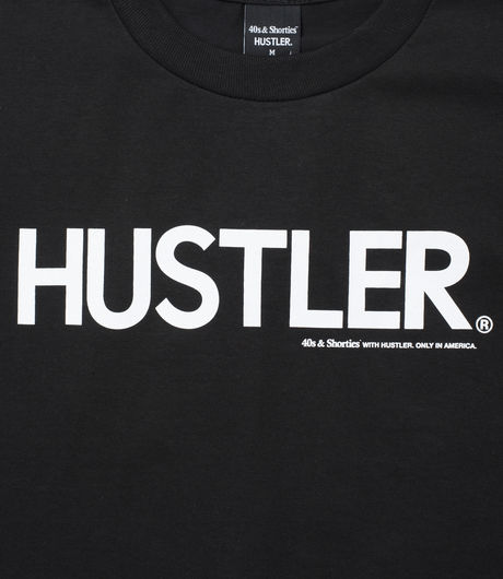 40's & Shorties x Hustler Logo Tee Black