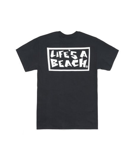 Life's a Beach LAB Logo Tee Black