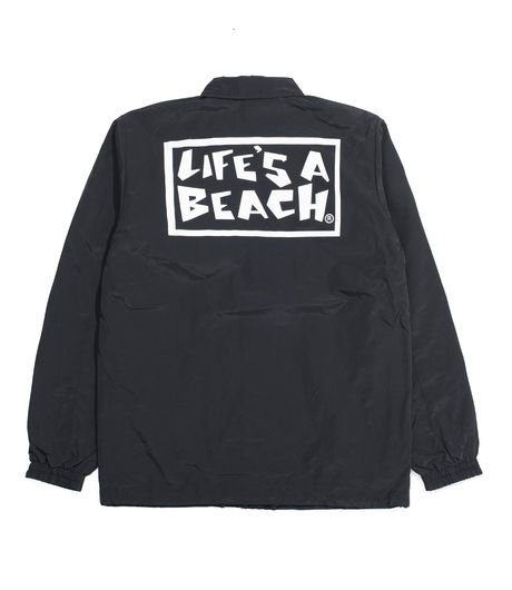 Life's a Beach LAB Logo Coach Jacket Black