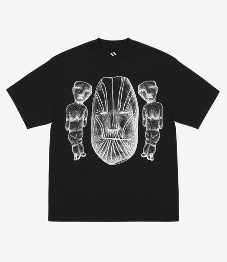 The Trilogy Tapes Face Figures Hands T-Shirt Black