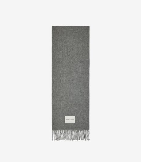 Walk In Paris Classic Wool Scarf Grey
