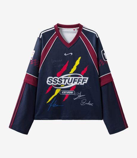 SSSTUFFF Not Spain Football Jersey Navy