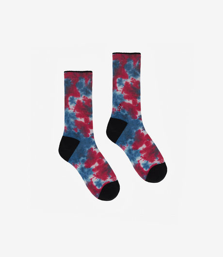 Gramicci Tie Dye Crew Socks Red/Blue