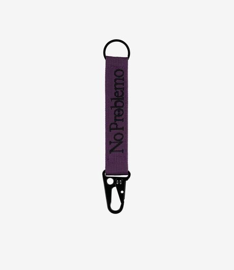 No Problemo Mini Carabiner Keychain Purple