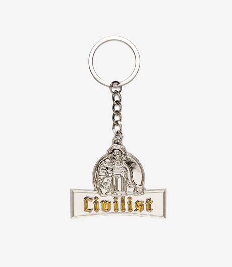 Civilist Schulle Chrome Keychain SIlver
