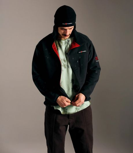 POP Trading Company x Berghaus Lhoste Fullzip Fleece Jacket Black