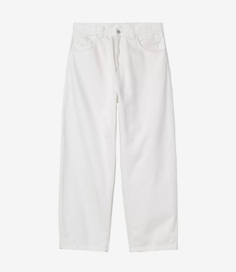 Carhartt WIP Brandon Pant Smith Denim White Rinsed