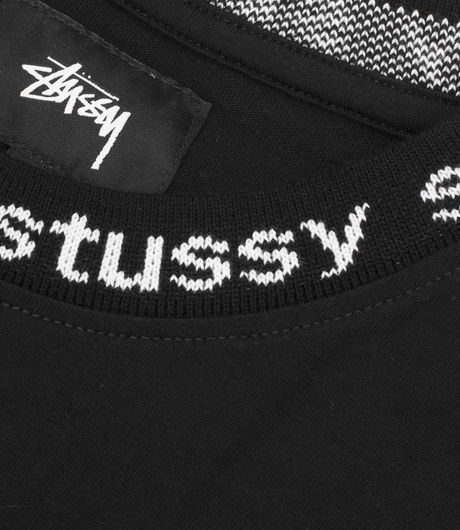 Stussy Owen LS Crew Black