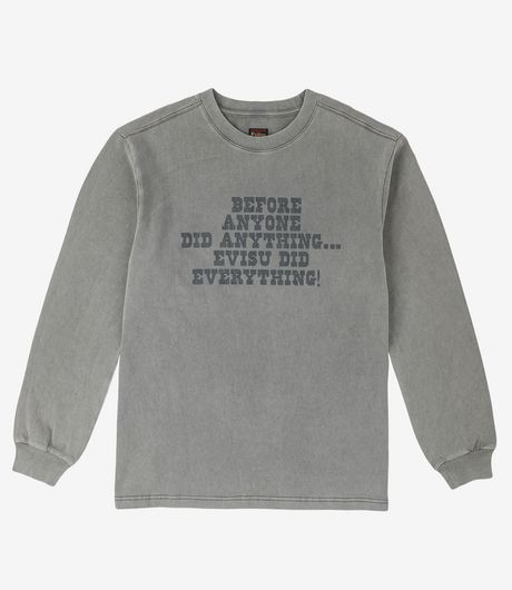 EVISU Fire Daicock L/S Tee Light Grey