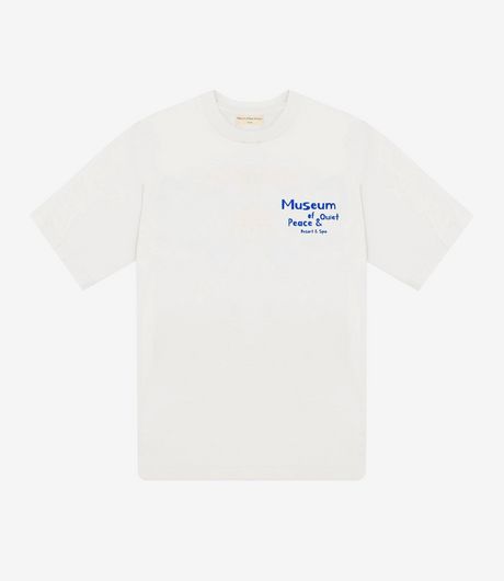 Museum of Peace and Quiet MOPQ Resort T-Shirt White
