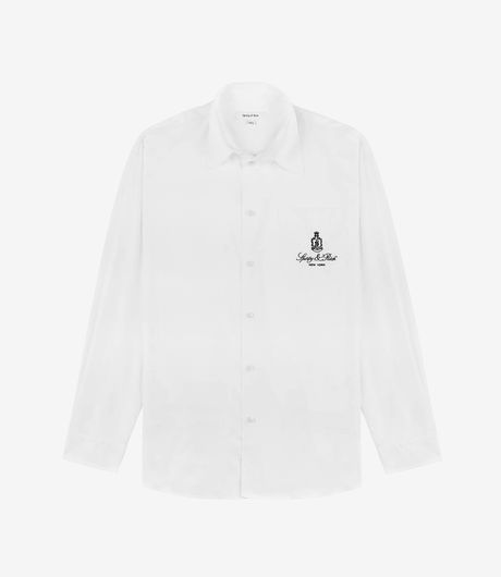 Sporty & Rich Vendome Oversized Shirt White